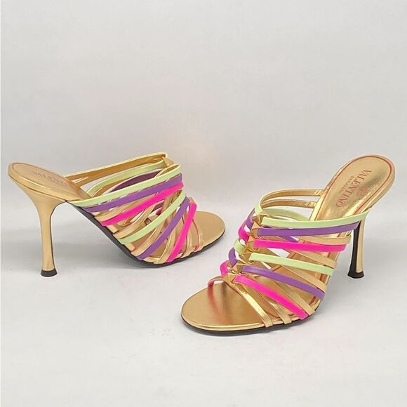 Valentino Garavani rockstud strappy 100mm stiletto mules - Picture 10 of 13